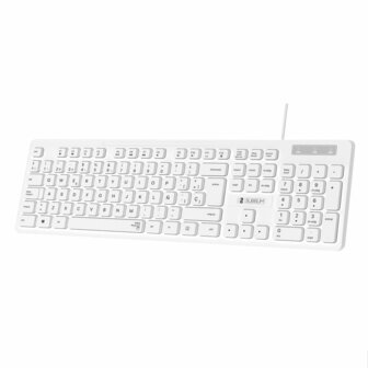 Toetsenbord Subblim SUBKBC-0SSK51 Wit Qwerty Spaans 1