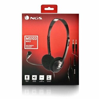 Hoofdtelefoon met microfoon NGS MS103MAX Zwart 3