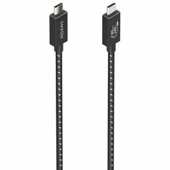 USB-kabel Aisens A156-0868 Zwart 1,5 m 1