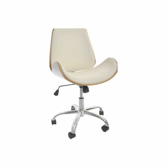 Stoel DKD Home Decor Bruin Cr&egrave;me Zilverkleurig 52 x 58,5 x 98 cm 1