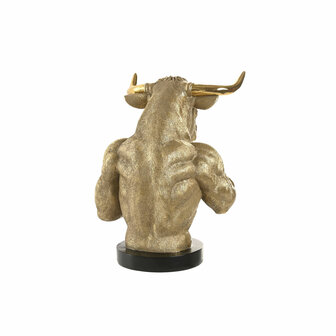 Decoratieve figuren Home ESPRIT Zwart Gouden Stier 25,5 X 24,5 X 33,5 CM (2 Stuks) 3