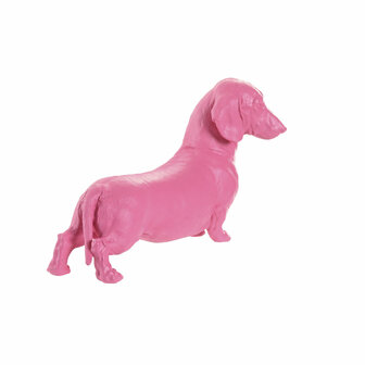 Decoratieve figuren Home ESPRIT Blauw Roze Hond 37 X 16,5 X 25 CM (2 Stuks) 3