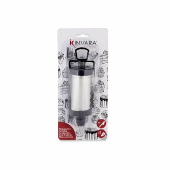 Gebaksspuitzak Kinvara HD092838 Zwart Zilverkleurig Set (6 Stuks) 3