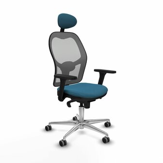Bureaustoel met hoofdsteun Jorquera Piqueras y Crespo 3D086G1 Grijs Groene benzine 1