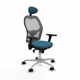 Bureaustoel met hoofdsteun Jorquera Piqueras y Crespo 3D086N1 Grijs Groene benzine 1