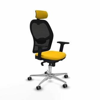 Bureaustoel met hoofdsteun Jorquera Piqueras y Crespo 2D086G2 Geel 1