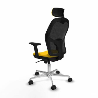 Bureaustoel met hoofdsteun Jorquera Piqueras y Crespo 2D086N2 Geel 4