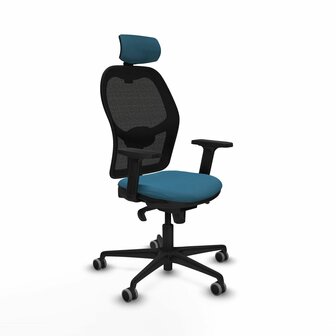 Bureaustoel met hoofdsteun Jorquera Piqueras y Crespo 2D036G2 Zwart Groene benzine 1