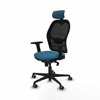 Bureaustoel met hoofdsteun Jorquera Piqueras y Crespo 2D036G2 Zwart Groene benzine 2