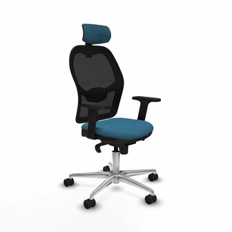 Bureaustoel met hoofdsteun Jorquera Piqueras y Crespo 2D086N2 Zwart Groene benzine 1