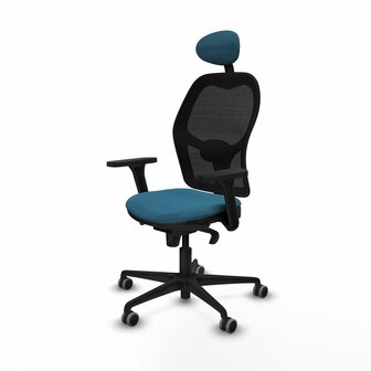 Bureaustoel met hoofdsteun Jorquera Piqueras y Crespo 3D036G1 Zwart Groene benzine 2