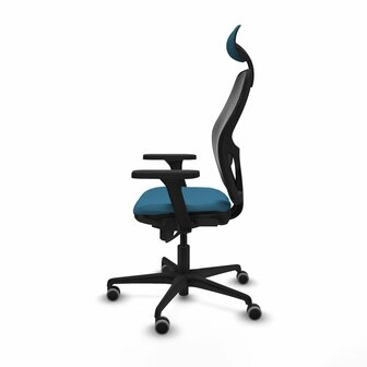 Bureaustoel met hoofdsteun Jorquera Piqueras y Crespo 3D036G1 Zwart Groene benzine 3