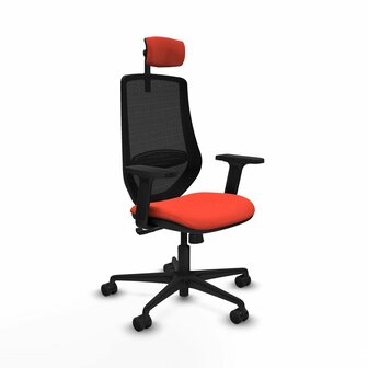 Bureaustoel met hoofdsteun Mardos Piqueras y Crespo D036N2W Donker oranje 1