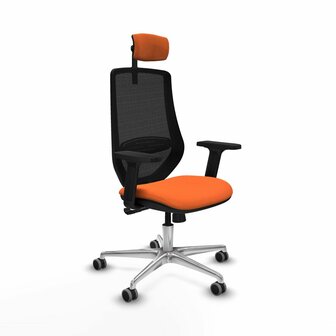 Bureaustoel met hoofdsteun Mardos Piqueras y Crespo D086G2W Oranje 1