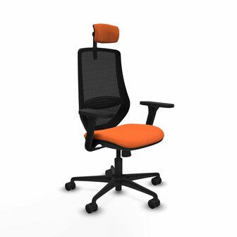 Bureaustoel met hoofdsteun Mardos Piqueras y Crespo D036N2W Oranje 1