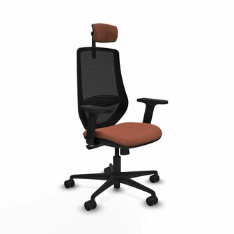 Bureaustoel met hoofdsteun Mardos Piqueras y Crespo D036N2W Bruin Zwart 1