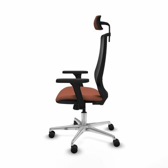 Bureaustoel met hoofdsteun Mardos Piqueras y Crespo D086N2W Bruin Zwart 3
