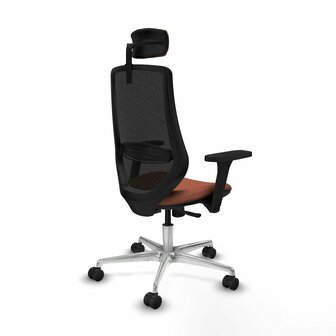 Bureaustoel met hoofdsteun Mardos Piqueras y Crespo D086N2W Bruin Zwart 6