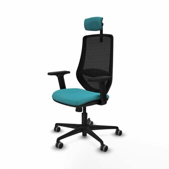 Bureaustoel met hoofdsteun Mardos Piqueras y Crespo D036G2W Turkoois 2