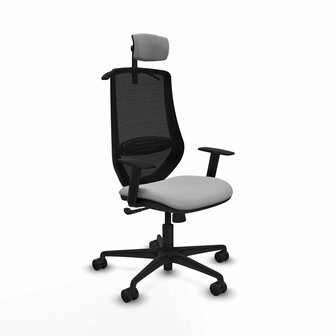 Bureaustoel met hoofdsteun Mardos Piqueras y Crespo D036N2H Lichtgrijs 1