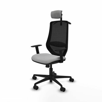 Bureaustoel met hoofdsteun Mardos Piqueras y Crespo D036N2H Lichtgrijs 2