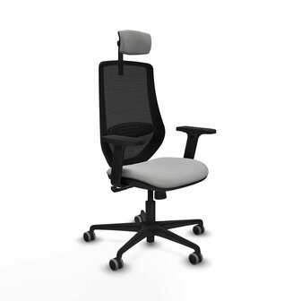 Bureaustoel met hoofdsteun Mardos Piqueras y Crespo D036G2W Lichtgrijs 1