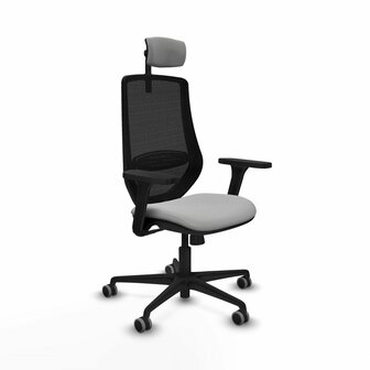 Bureaustoel met hoofdsteun Mardos Piqueras y Crespo D036G2W Lichtgrijs 1