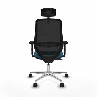 Bureaustoel met hoofdsteun Mardos Piqueras y Crespo D086N2W Zwart Groene benzine 2