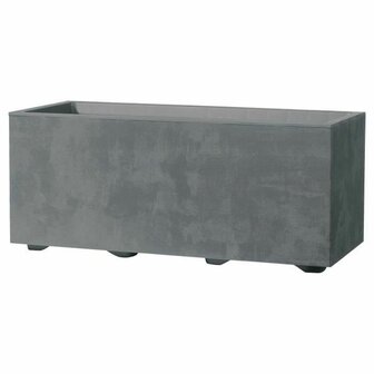 Zelfwaterende plantenpot Deroma Millennium R Grijs Plastic Gerecycled plastic Rechthoekig 1