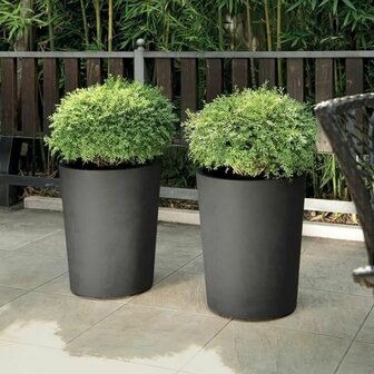 Deroma Millennium R Grijs Antraciet Plastic Gerecycled plastic Cirkelvormig Vaas 6