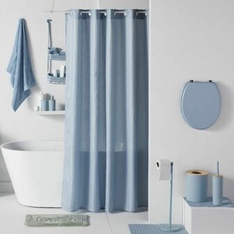 Douchegordijn TODAY Blauw Polyester 180 x 200 cm (12 Stuks) 3