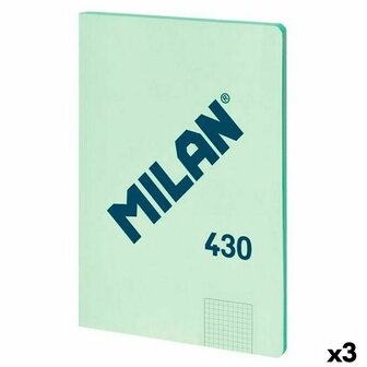 Notitieboekje Milan SERIE 1918 Groen A4 48 Lakens (3 Stuks) 1