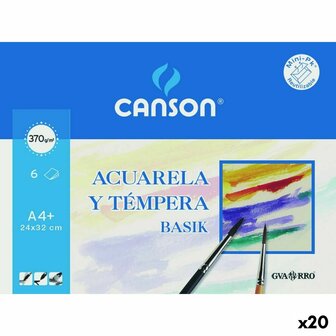 Aquarelpapier Canson 6 Vellen 370 g/m&sup2; (20 Stuks) 1