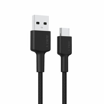 Kabel USB naar Lightning Aukey CB-CD30 Zwart 90 cm 2