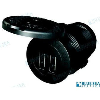 BS1045 - BASIS 12/24VDC DUBBELE USB-LADER 4.8A 1