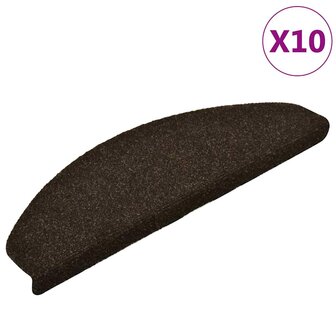 Trapmatten Zelfklevend 10 st 65x21x4 cm Donkerbruin Halfrond Groot 2