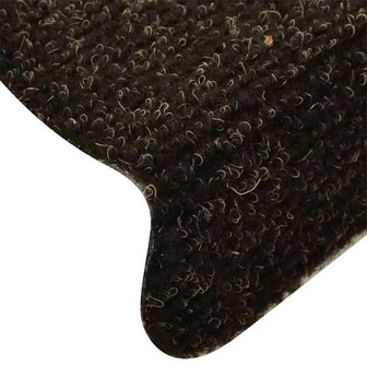 Trapmatten Zelfklevend 10 st 65x21x4 cm Donkerbruin Halfrond Groot 6