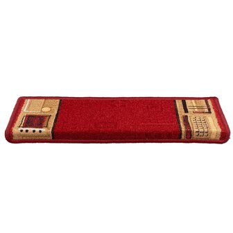 Trapmatten zelfklevend 5 st 65x21x4 cm rood 3