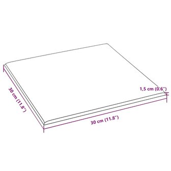 Wandpanelen 12 st 1,08 m&sup2; 30x30 cm kunstleer zwart 8