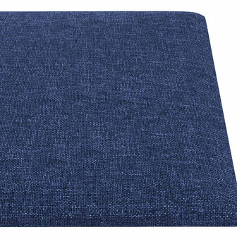 Wandpanelen 12 st 1,62 m&sup2; 90x15 cm stof blauw 5