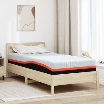 Matras Wit en Grijs 120 x 200 cm Schuim 1