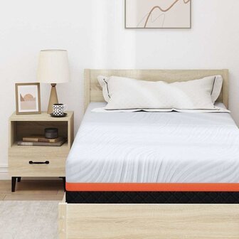 Matras Wit en Grijs 120 x 200 cm Schuim 7