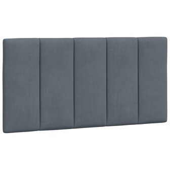 Hoofdbordkussen &quot;Hanko&quot; Donkergrijs 100 cm Fluweel 2