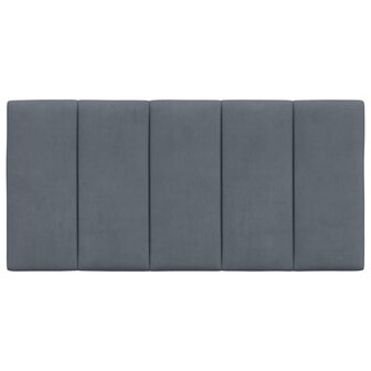 Hoofdbordkussen &quot;Hanko&quot; Donkergrijs 100 cm Fluweel 5