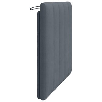 Hoofdbordkussen &quot;Hanko&quot; Donkergrijs 100 cm Fluweel 6