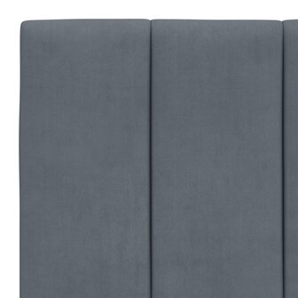 Hoofdbordkussen &quot;Hanko&quot; Donkergrijs 100 cm Fluweel 8