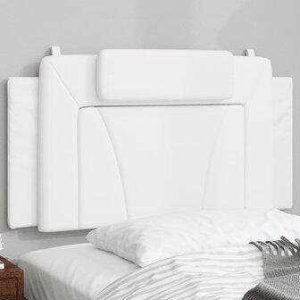 Hoofdbordkussen &quot;Viana&quot; Wit 100 cm Kunstleer 1