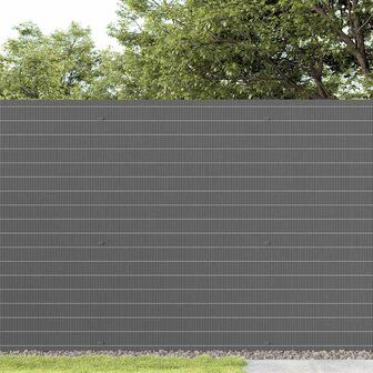 Tuinhek Dubbelzijdig Grijs 1,8x5 m PVC 3