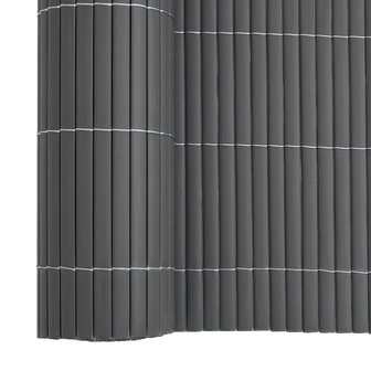 Tuinhek Dubbelzijdig Grijs 1,8x5 m PVC 8