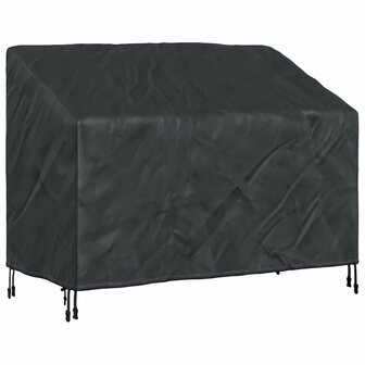 Tuinbankhoes Zwart 134 x 70 x 65 / 94 cm 420D stof 2